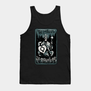 The Empress Skeleton Skull Tarot Card Tank Top